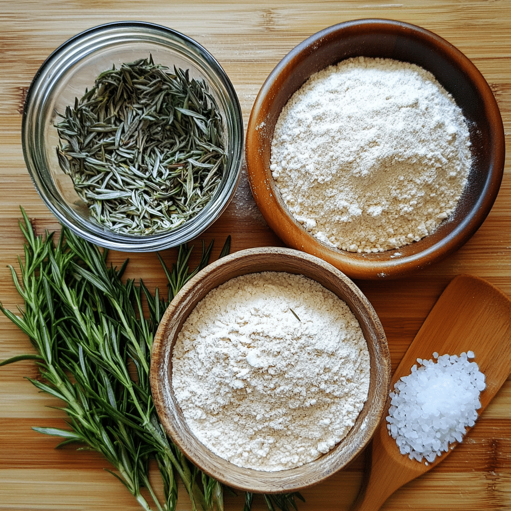 Rosemary sourdough loaf with a golden crust and a slice showing airy crumb