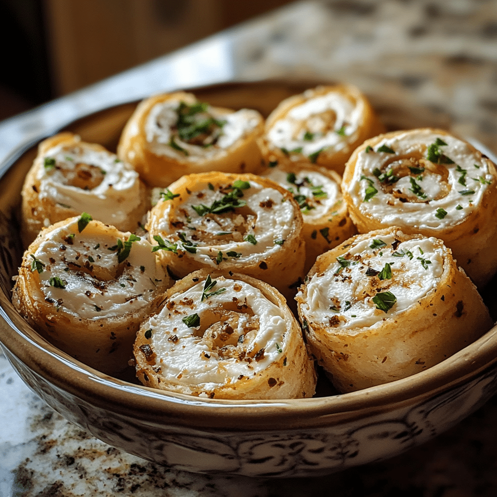 Homemade carnivore smoky cream cheese rolls in a serving dish in a bright kitchen