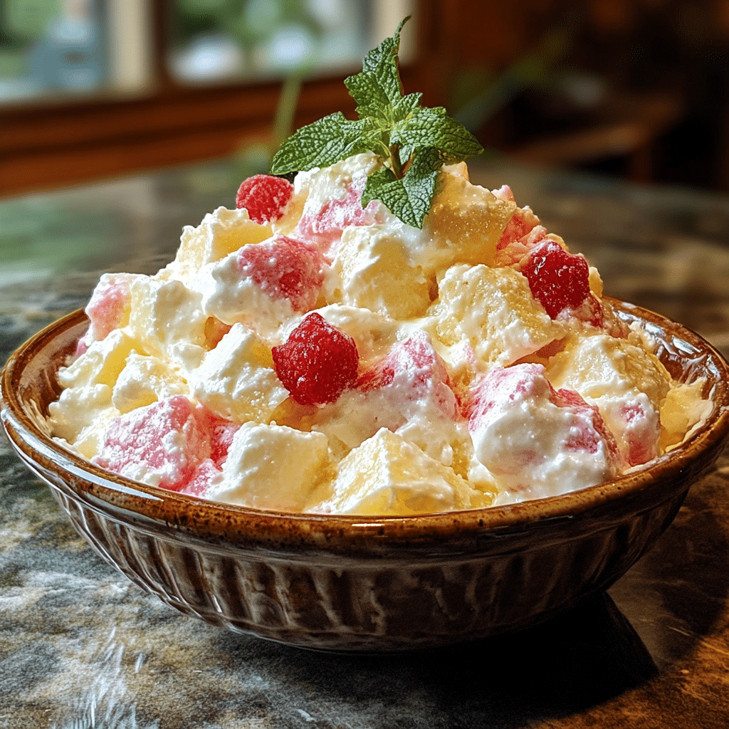 Homemade easy sherbet punch recipe in a serving dish in a bright kitchen