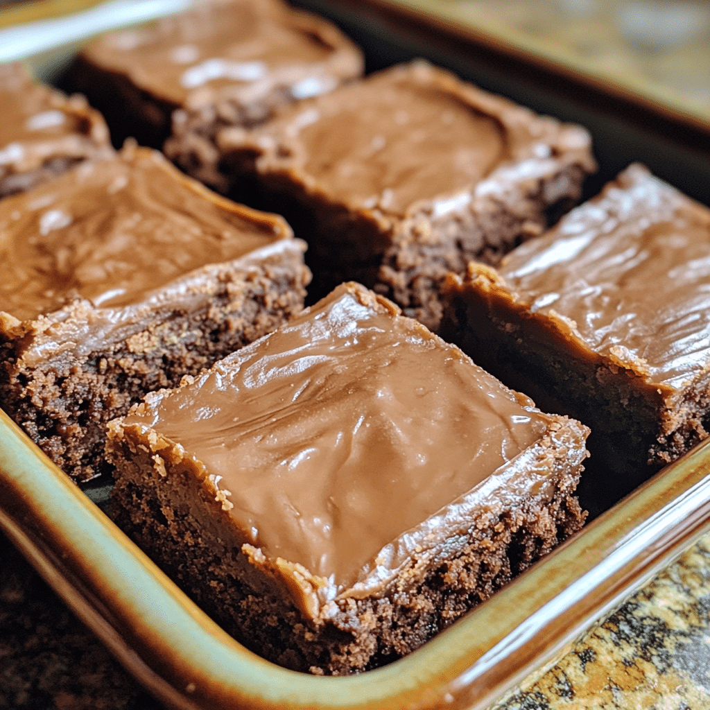 Homemade millionaire bars recipe - savory experiments in a serving dish in a bright kitchen