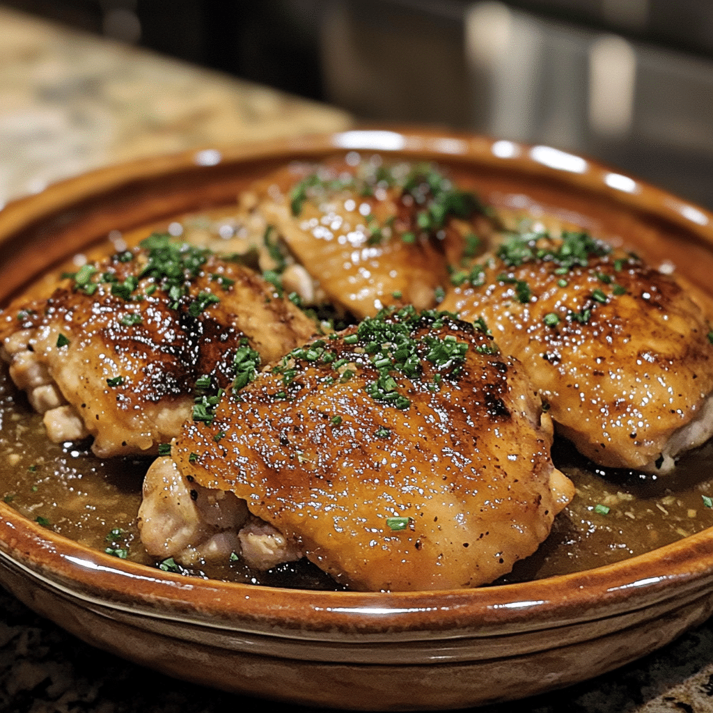 Homemade neiman marcus gourmet chicken recipe in a serving dish in a bright kitchen