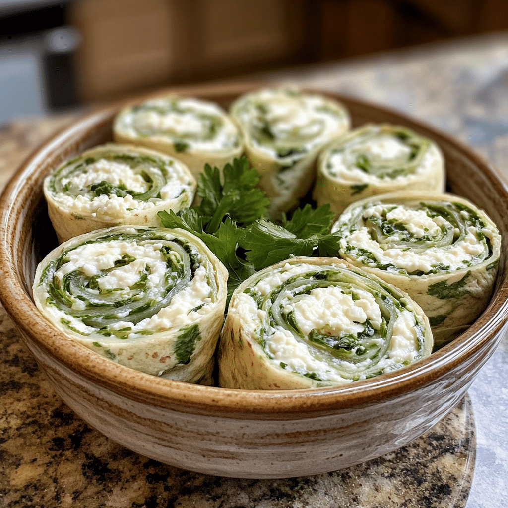 Homemade quick cottage cheese wraps in a serving dish in a bright kitchen