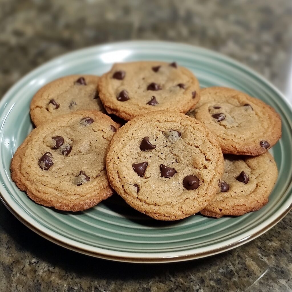 American Chocolate Chip Cookies Recipe presented in natural light with a homemade look