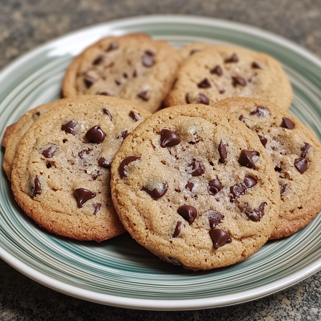 Bakery-Style Chocolate Chip Cookies 🍫 presented in natural light with a homemade look