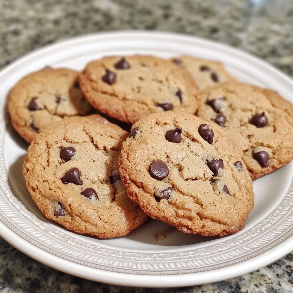 Best Chocolate Chip Cookies Ever presented in natural light with a homemade look