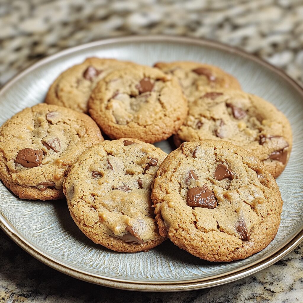 Brookies Cookies presented in natural light with a homemade look