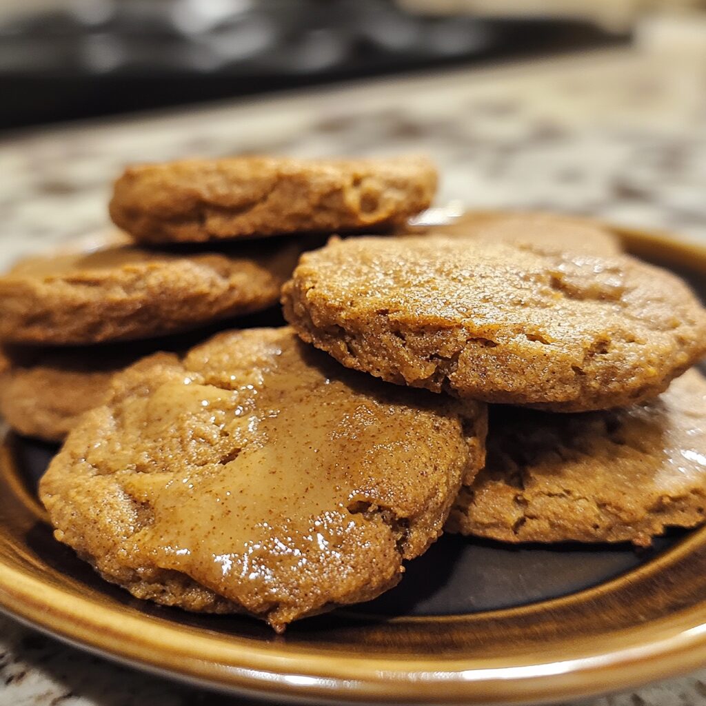 Brown Butter Brookies presented in natural light with a homemade look
