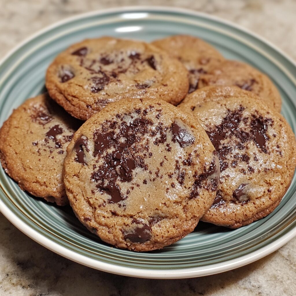 Brown Butter Chocolate Chip Cookies (Rich & Chewy) presented in natural light with a homemade look