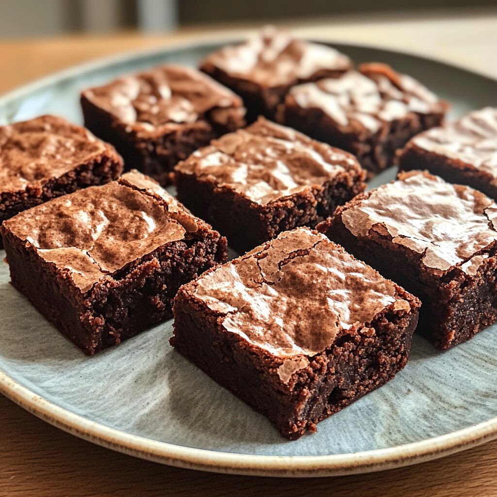 Brown Butter Fudgy Brownies Recipe presented in natural light with a homemade look