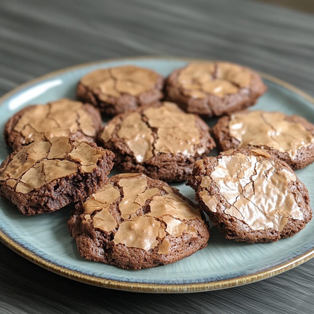 Brownie Cookies- In Bloom Bakery presented in natural light with a homemade look