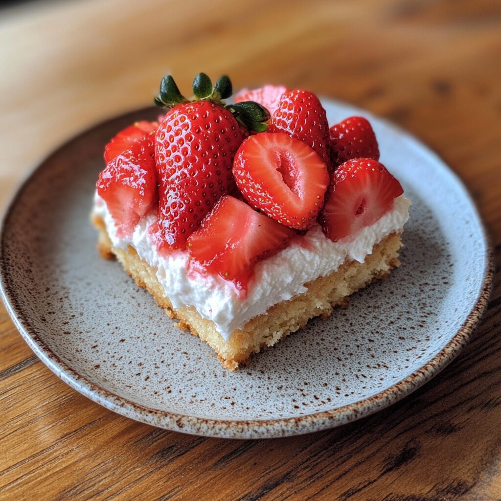 Japanese Strawberry Shortcake Recipe presented in natural light with a homemade look