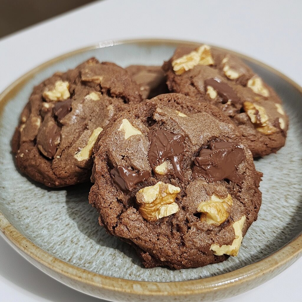 Levain Chocolate Walnut Cookie presented in natural light with a homemade look