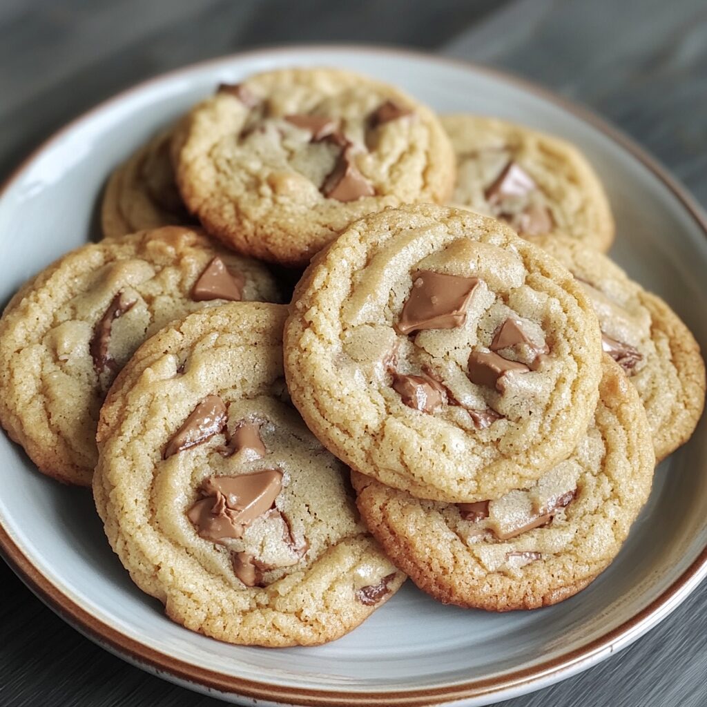 M&M Cookies presented in natural light with a homemade look