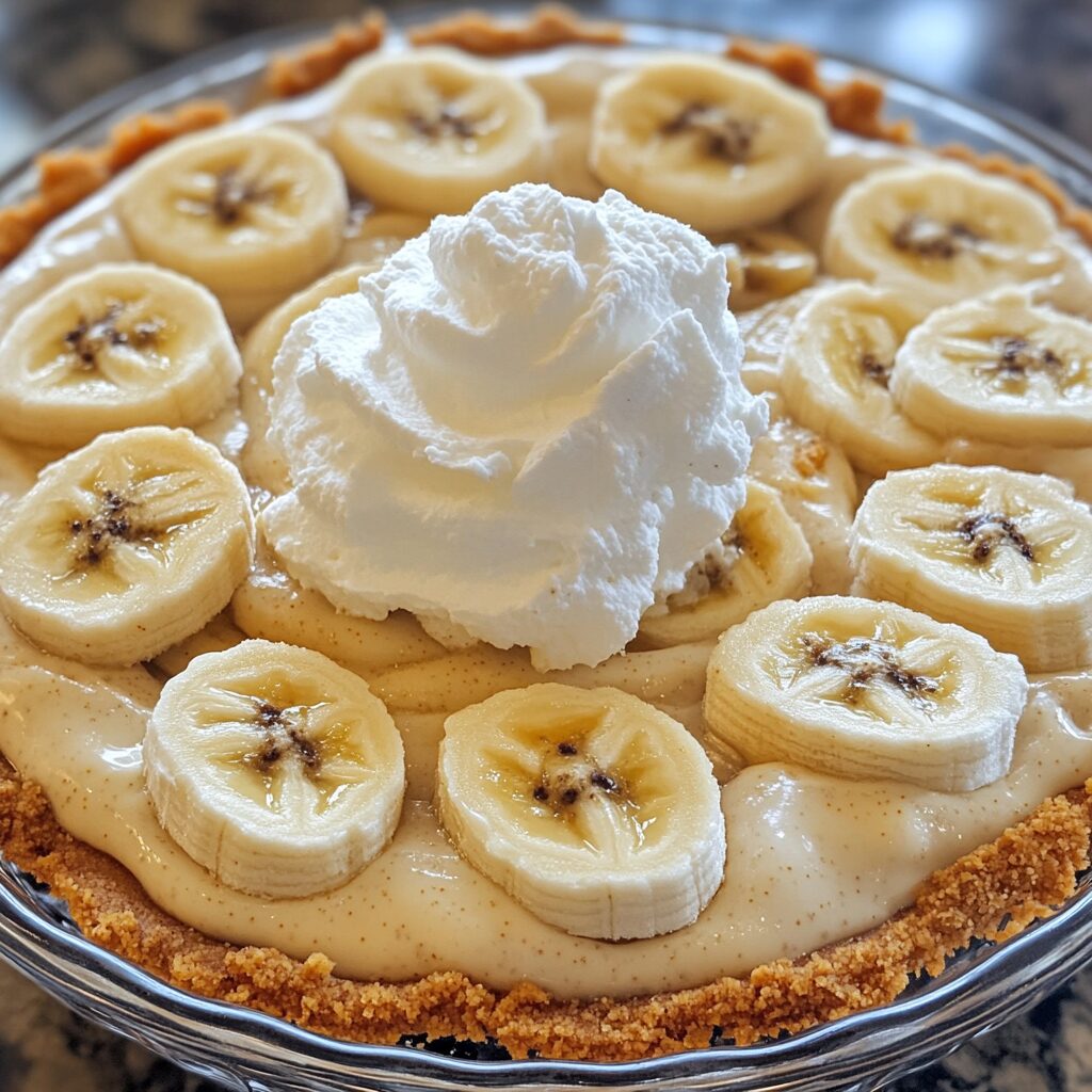 No-Bake Aunt Betty's Banana Pudding with visible layers and toppings