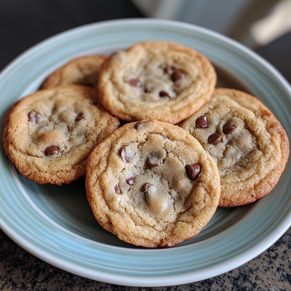 OMG Soft Batch Chocolate Chip Cookies (Pure Nirvana!) presented in natural light with a homemade look