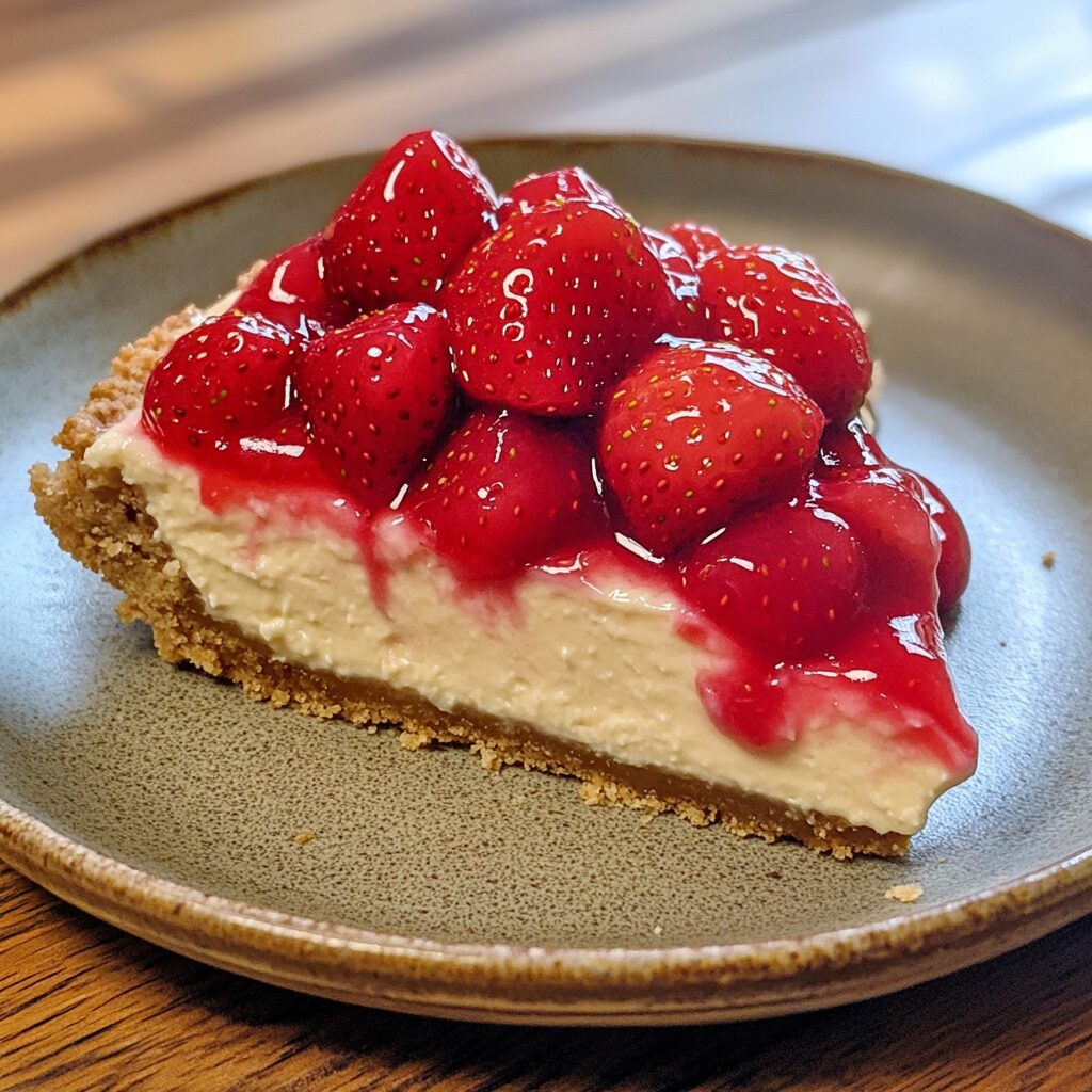 Quick & Easy Strawberry Topping Recipe (For Cheesecake & More!) presented in natural light with a homemade look