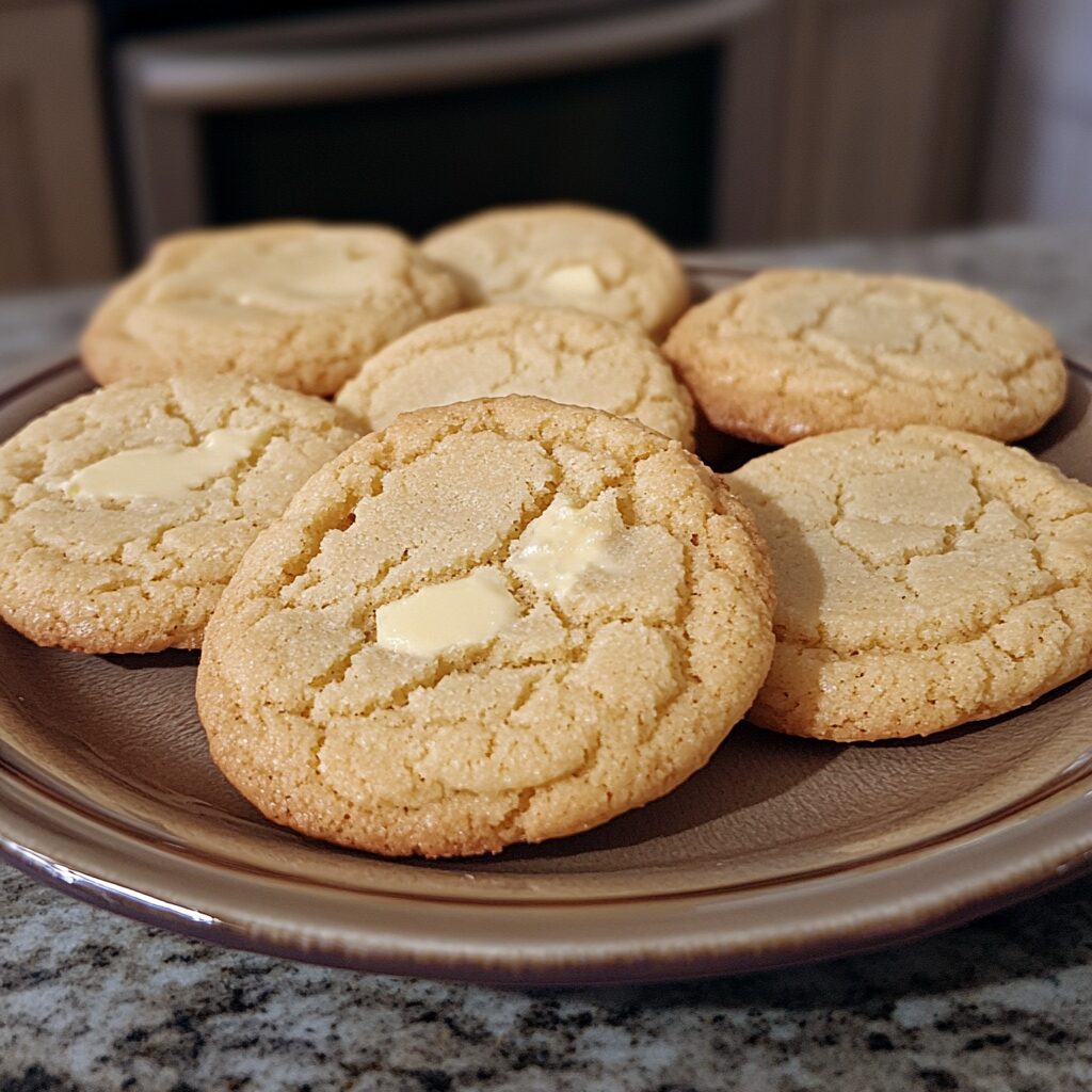 Soft Butter Cookies presented in natural light with a homemade look