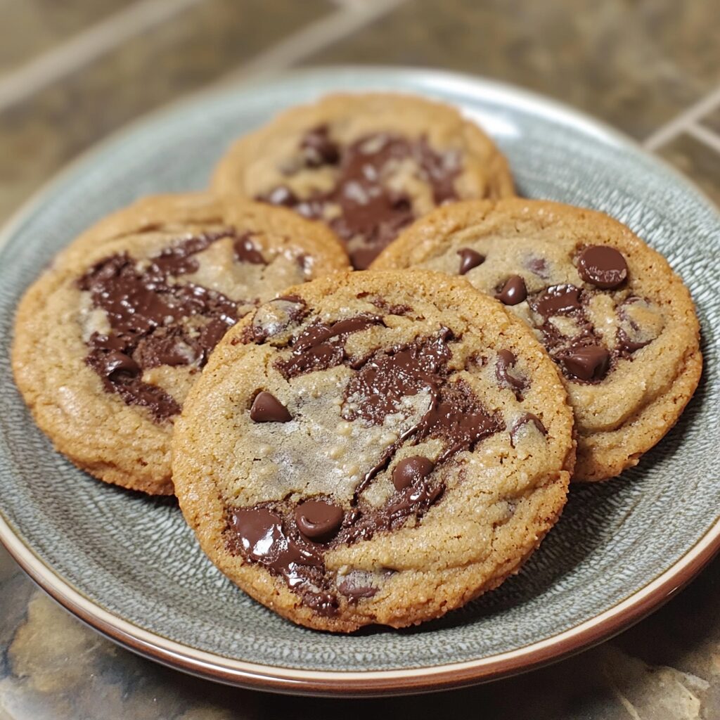 The Best Chocolate Chip Cookie Recipe Ever presented in natural light with a homemade look