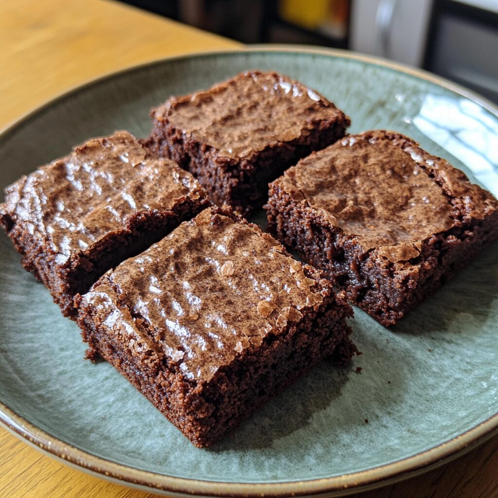 The Best Fudgy Chewy Browkies (Brookies) presented in natural light with a homemade look