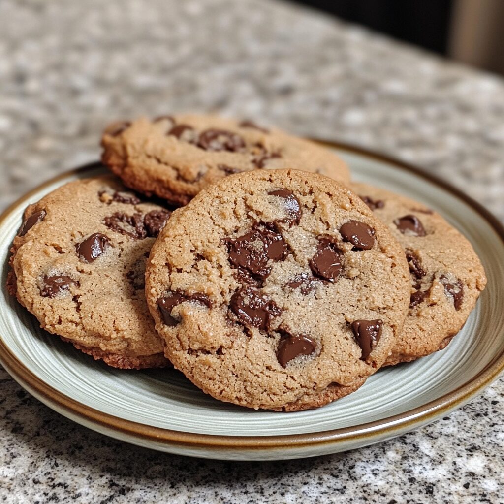 The Ultimate Chewy Chocolate Chip Cookies presented in natural light with a homemade look