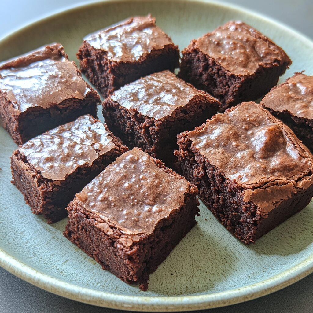 Ultimate Fudgy Brownies Recipe presented in natural light with a homemade look
