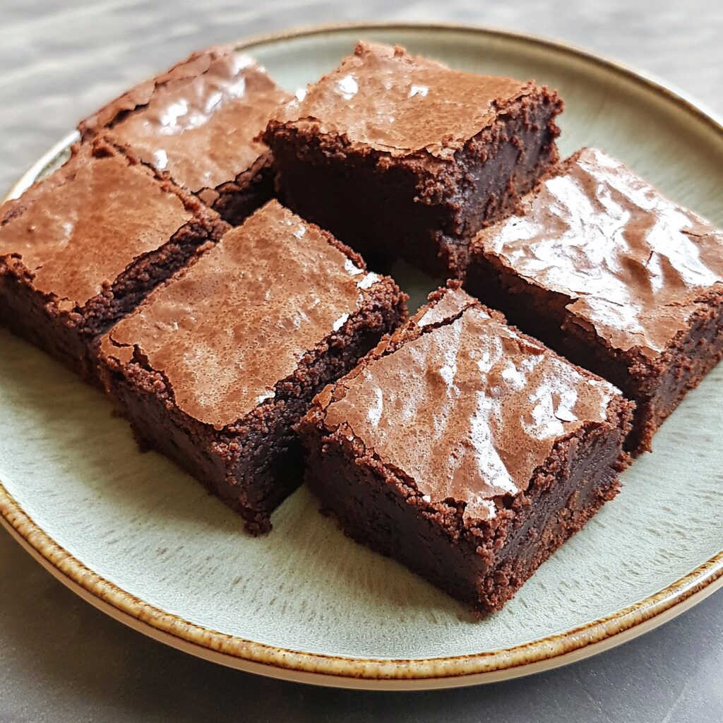 Ultimate Fudgy Brownies Recipe presented in natural light with a homemade look