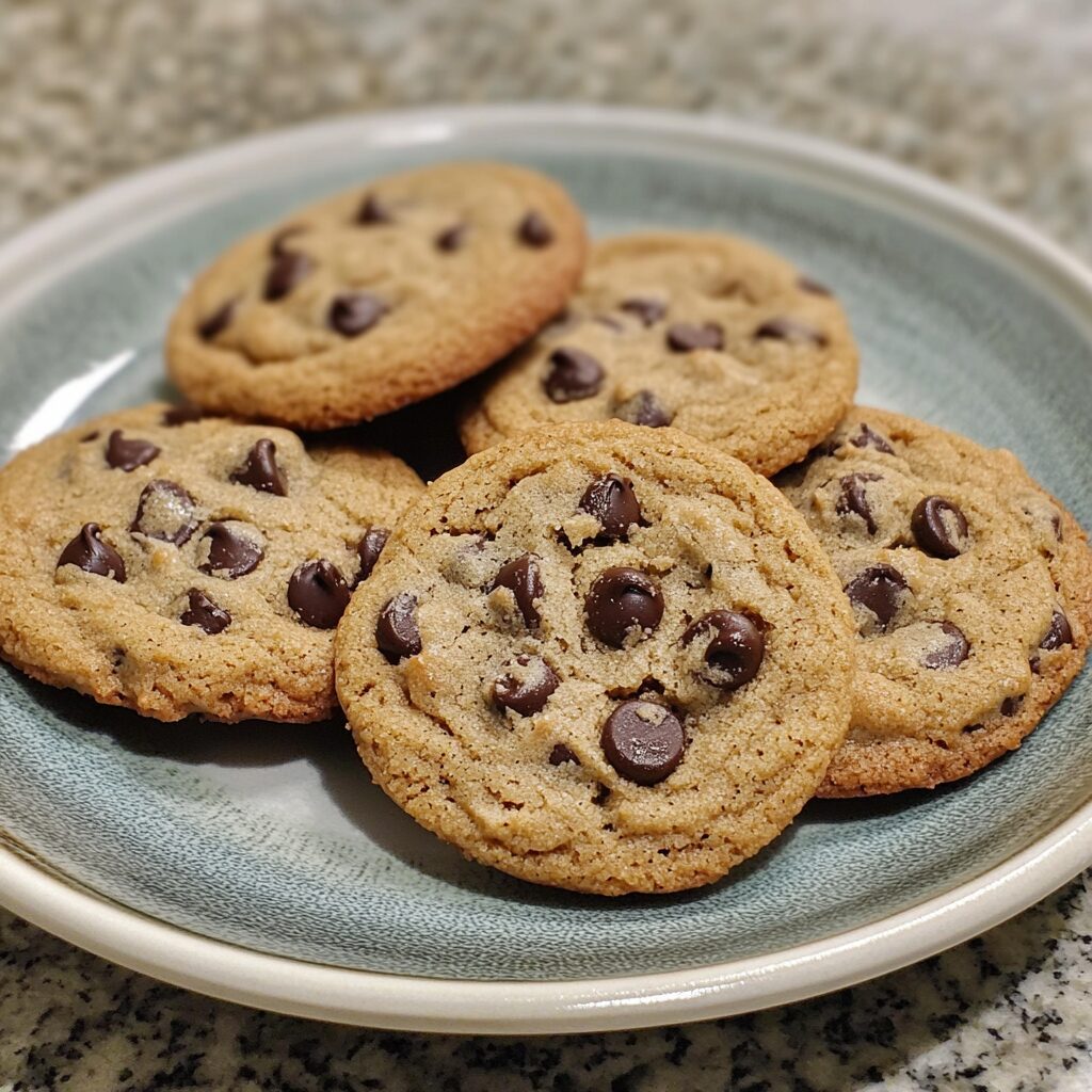 Best Chocolate Chip Cookie Recipe For Moist, Delicious Homemade Treats presented in natural light with a homemade look