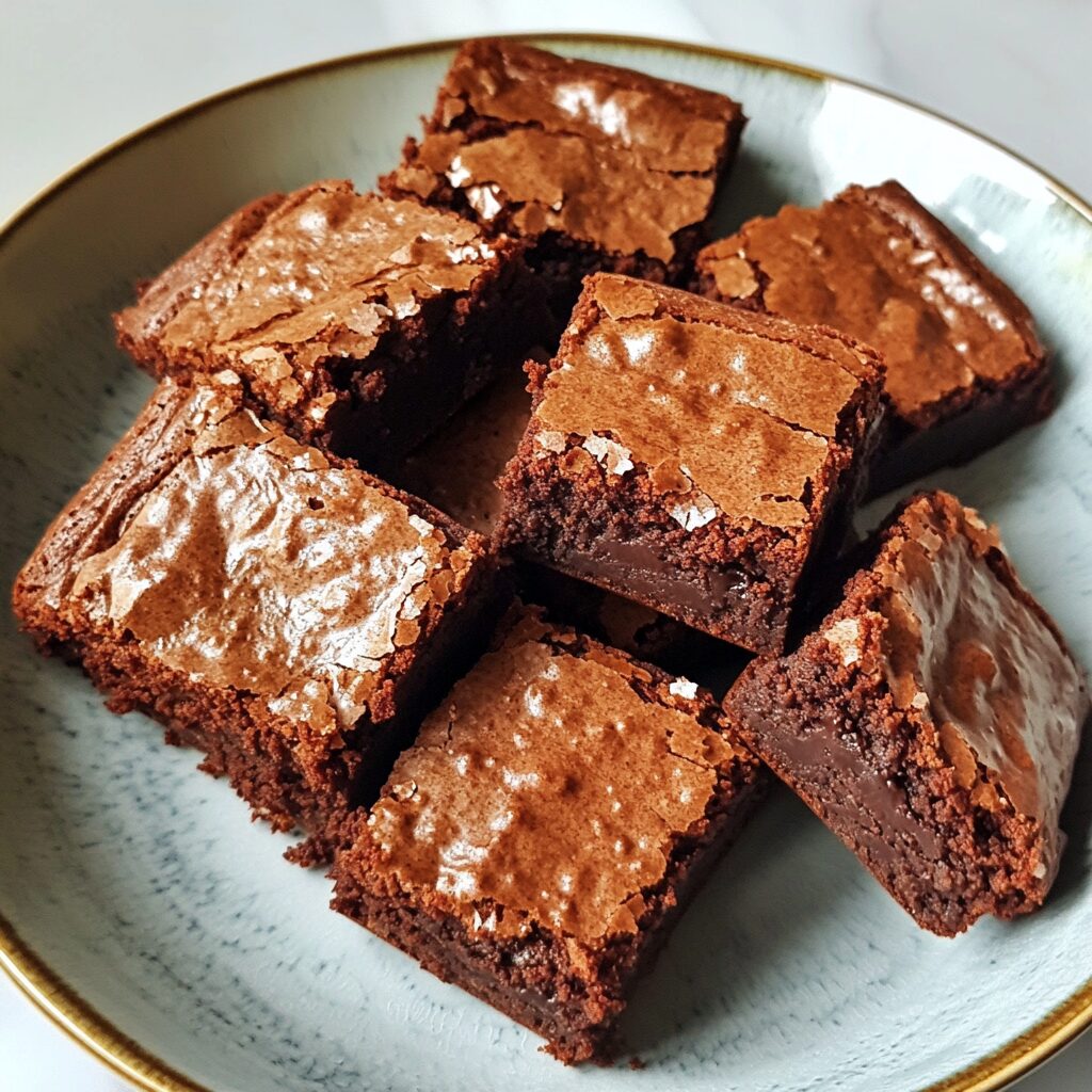 Best Ever Cocoa Brownies Recipe presented in natural light with a homemade look