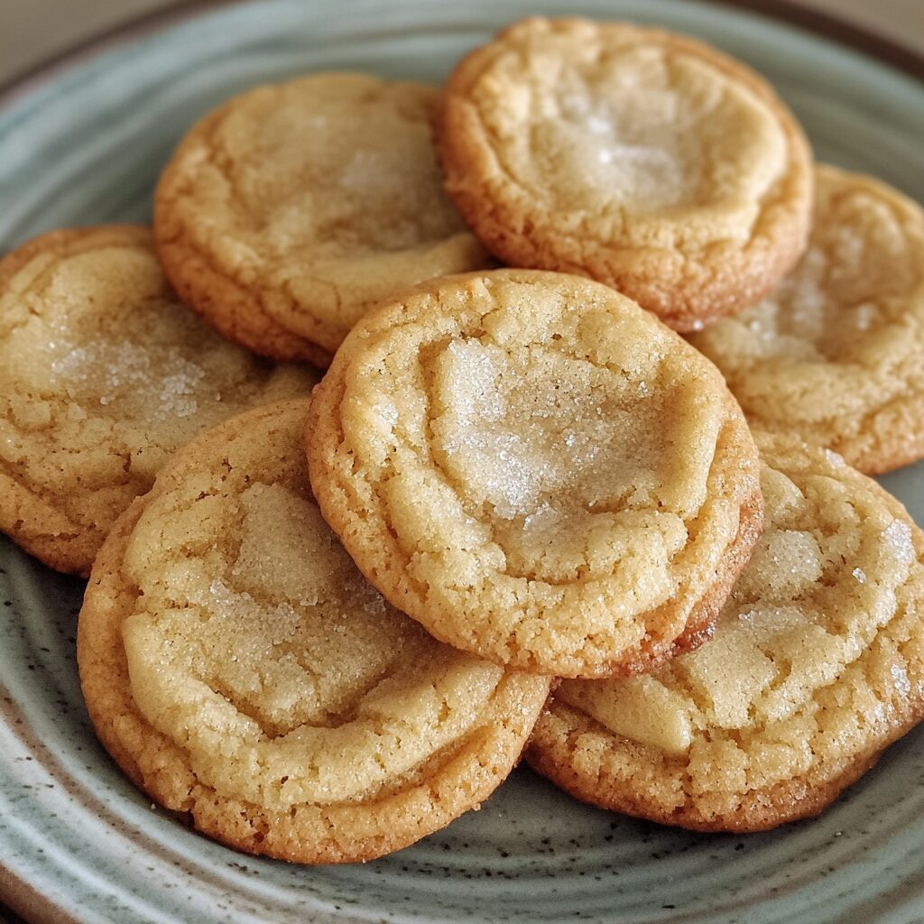 Brown Butter Sugar Cookies With Chewy Centers And Crispy Edges presented in natural light with a homemade look