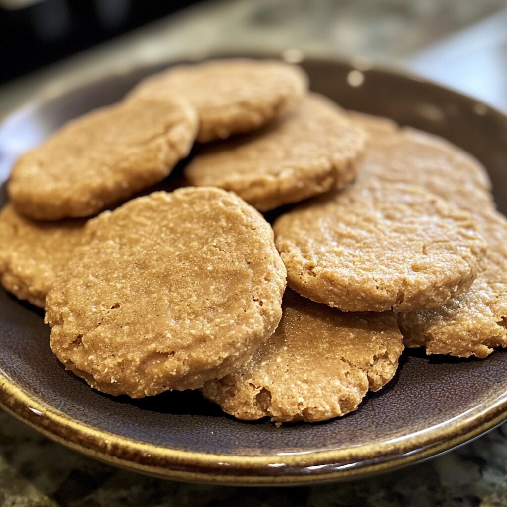 Copycat Nutter Butters from Scratch presented in natural light with a homemade look