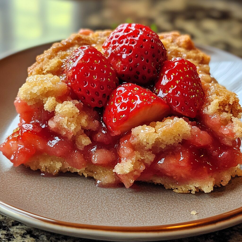 Easy Fresh Strawberry Cobbler You Need to Try – Quick, Sweet \u0026 Perfect for Summer! presented in natural light with a homemade look.