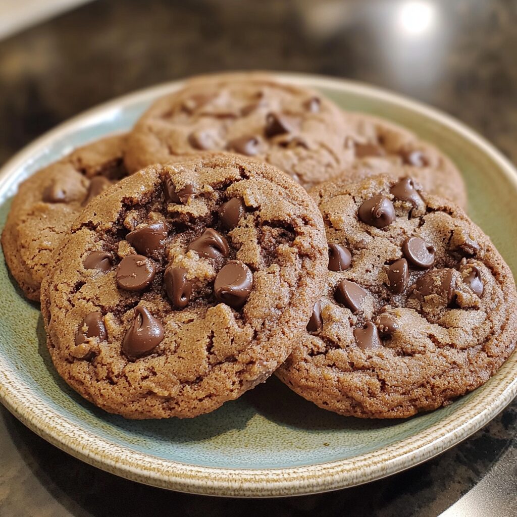 Ina Garten Double Chocolate Chip Cookies Recipe presented in natural light with a homemade look
