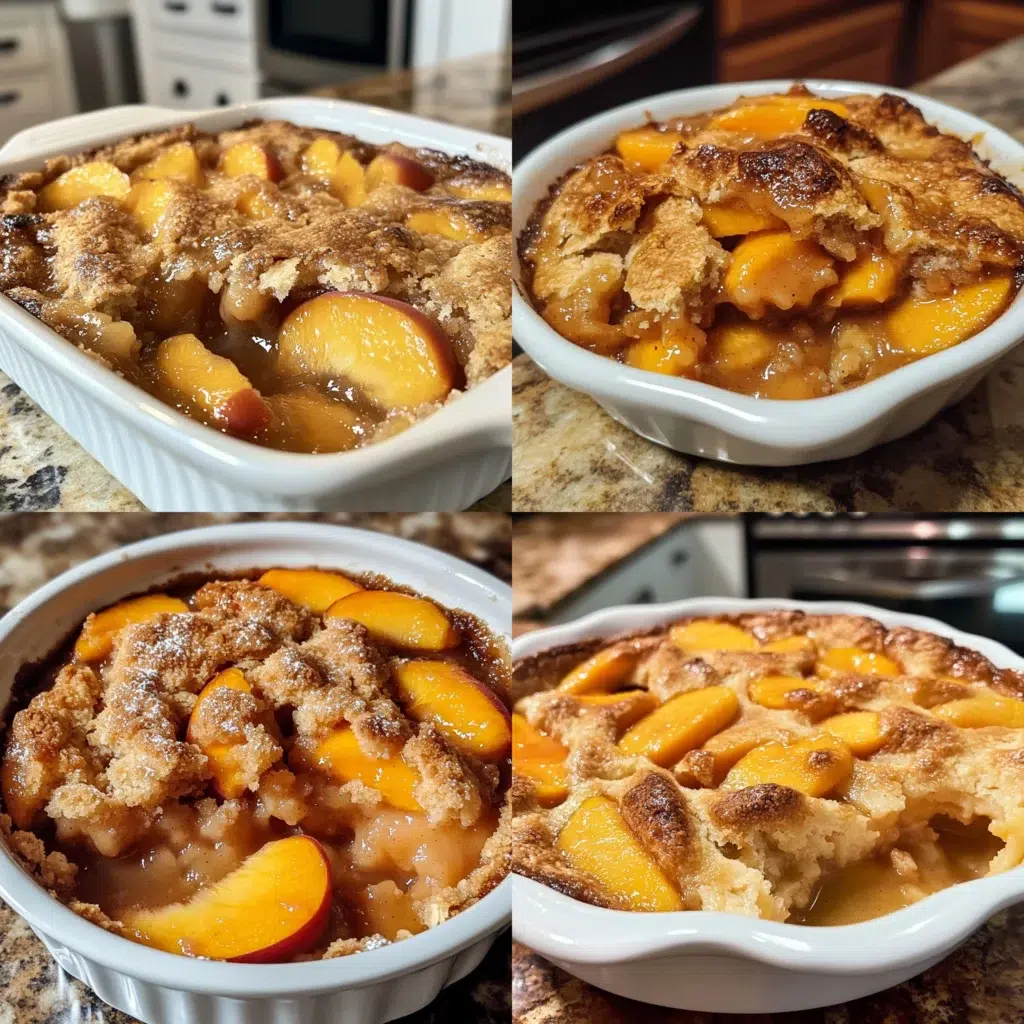 Ina Garten S Peach Cobbler in a homemade serving dish with a fresh, appetizing finish
