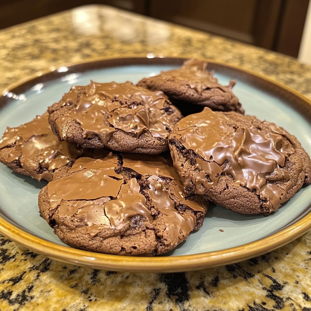 Million Dollar Chocolate Chookies presented in natural light with a homemade look