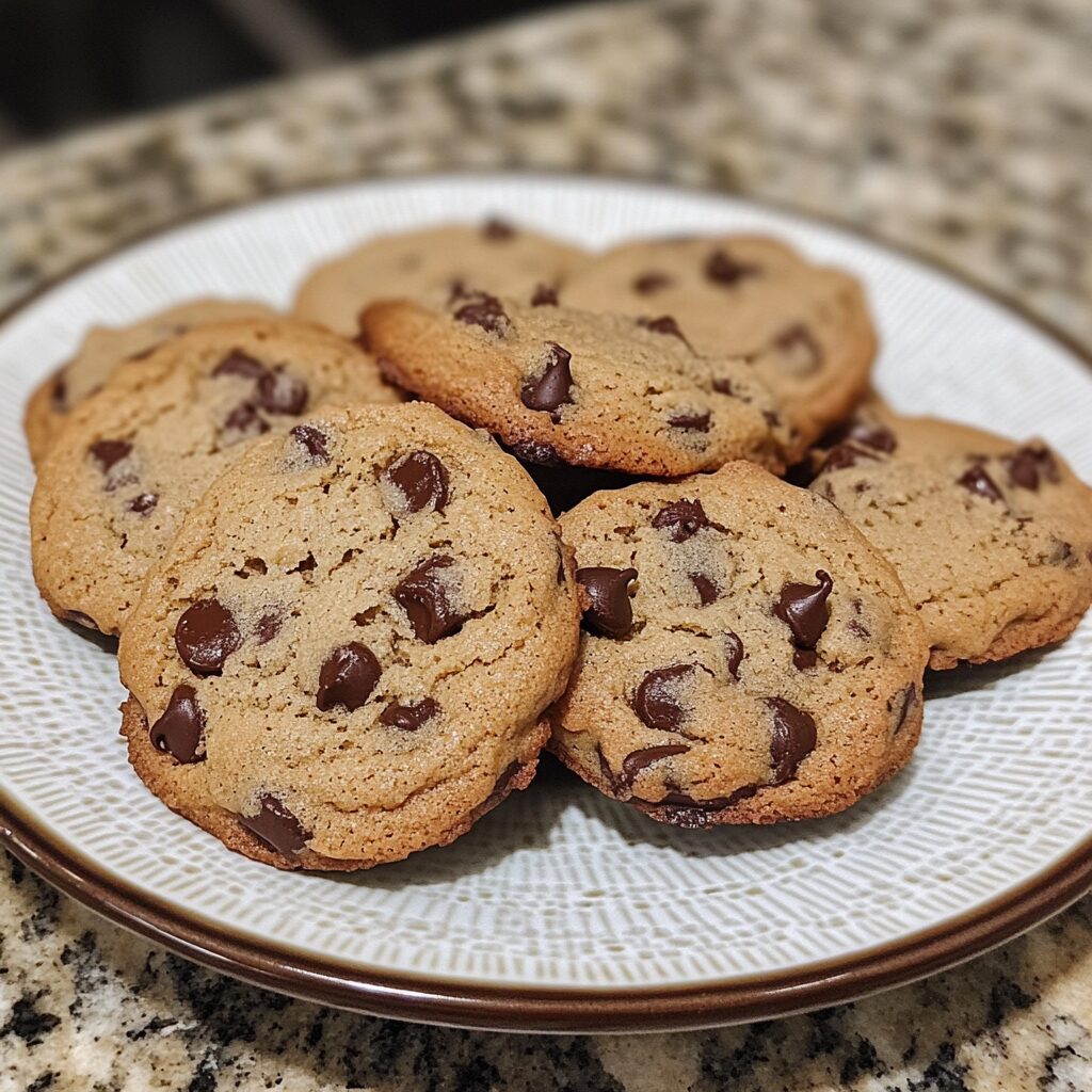 Mouthwatering Banana Bread Chocolate Chip Cookies presented in natural light with a homemade look