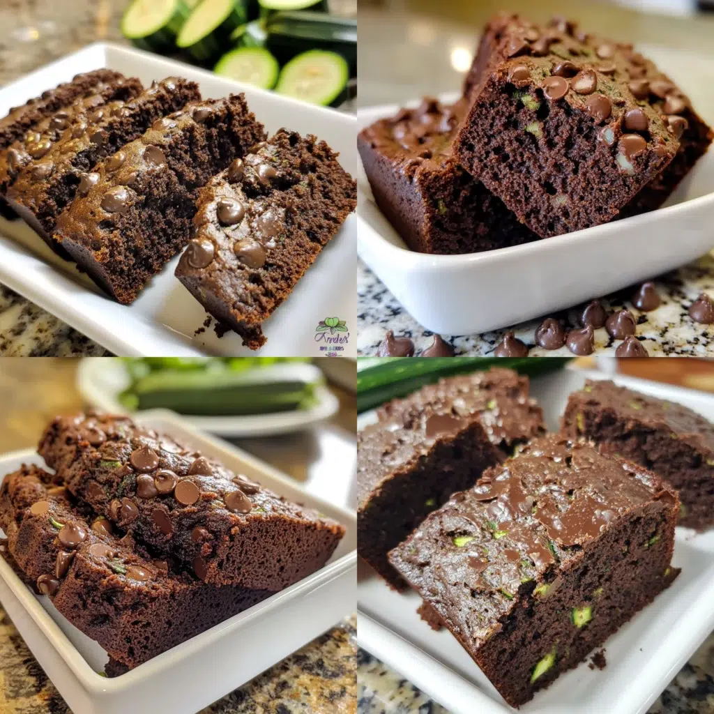 Paleo Chocolate Zucchini Bread Soft Flavorful in a homemade serving dish with a fresh, appetizing finish