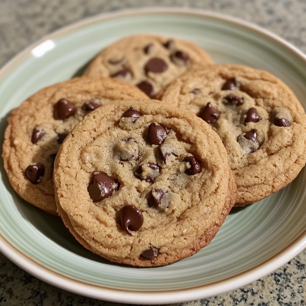 The Best Chewy Chocolate Chip Cookies Food By Remi presented in natural light with a homemade look